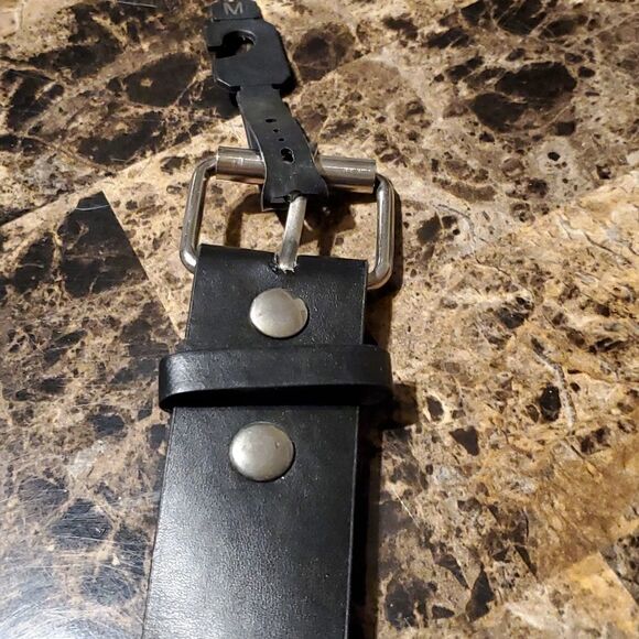 1.5 inch pyramid studded belt - pink and purple - Picture 4 of 5